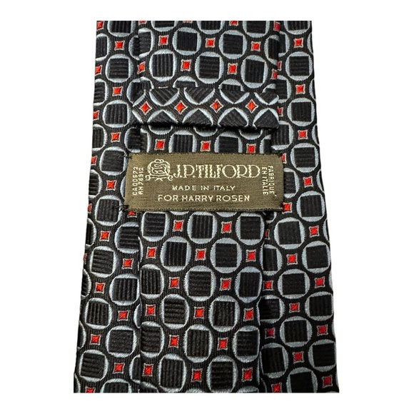 Vintage tie J.P. TILFORD for Harry Rosen, 100%silk - Picture 5 of 5